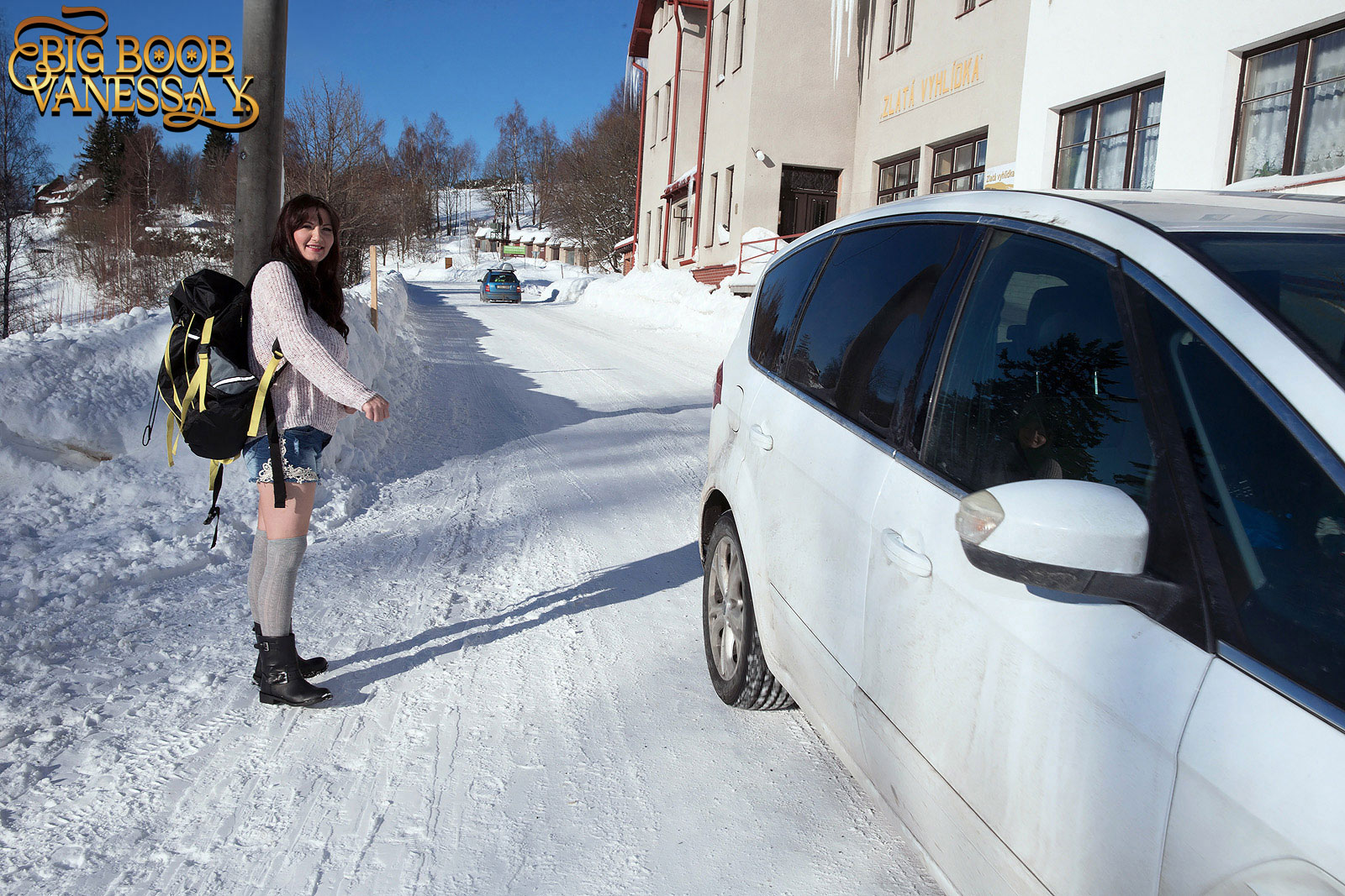 The Busty Hitcher - Photo 2 featuring Vanessa Y.